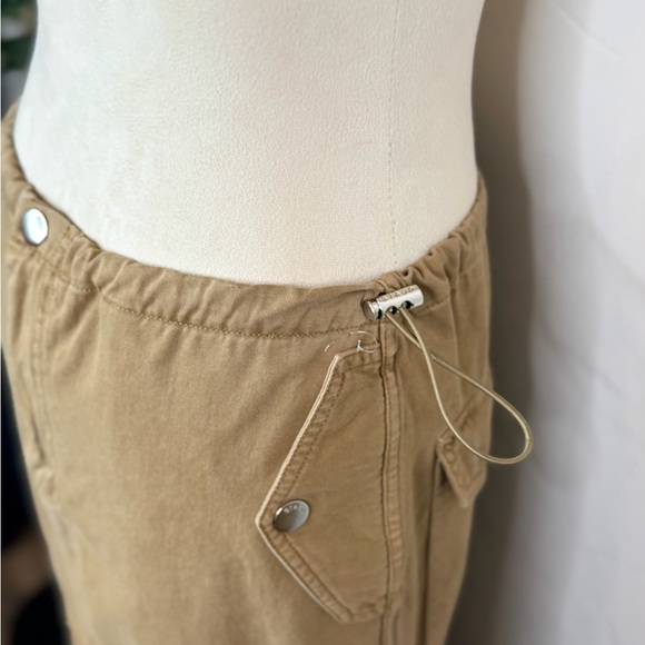 Staud cargo style Tan Long Women's Skirt - Picture 3 of 5